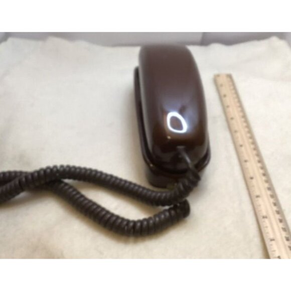 Vintage Dark Brown Comdial Tone Generator Corded Wall Phone - Picture 3 of 4